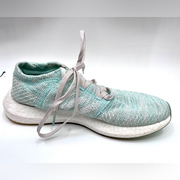 Adidas Pureboost Go Womens Size 8 Shoes Green Mint Knit Running Sneakers - Picture 8 of 15